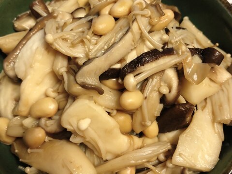 椎茸とお豆のさっと炒め